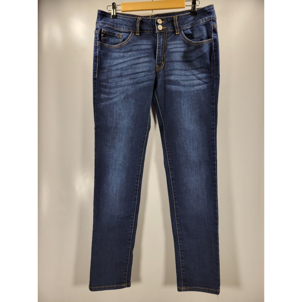 Kancan Skinny jeans Measure 15x31 Dark Wash Style KC7097SD Stretch Cut #4836